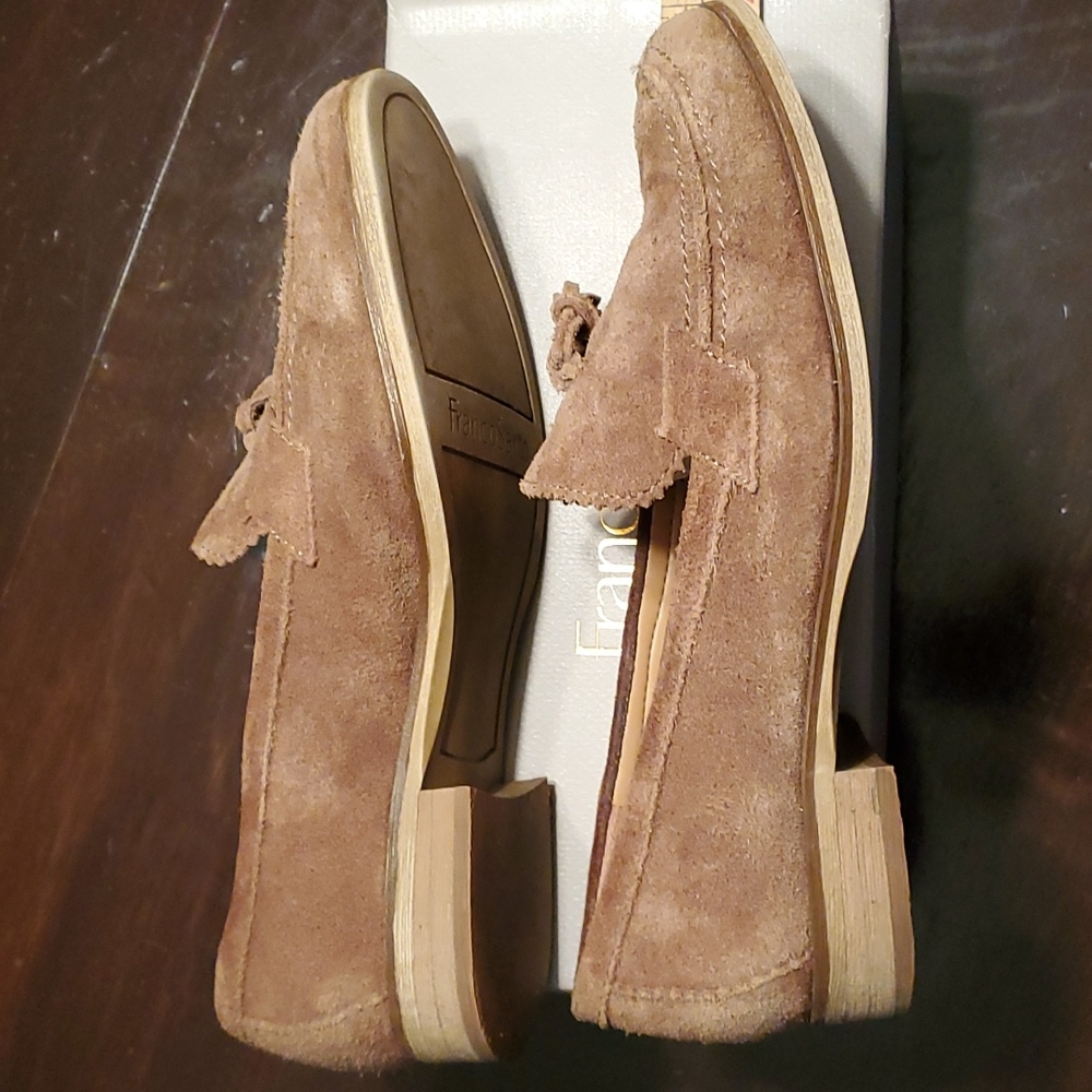 Franco Sarto suede tassel loafer